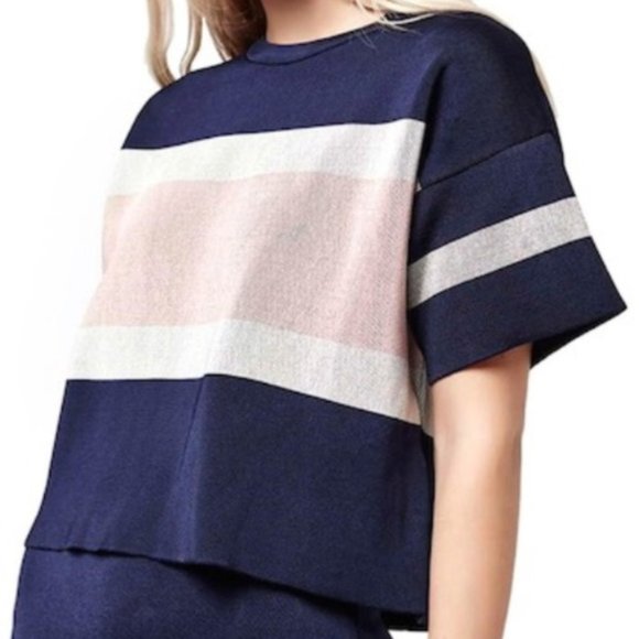 Topshop Tops - Topshop Modern Stripe Boxy Tee - 4